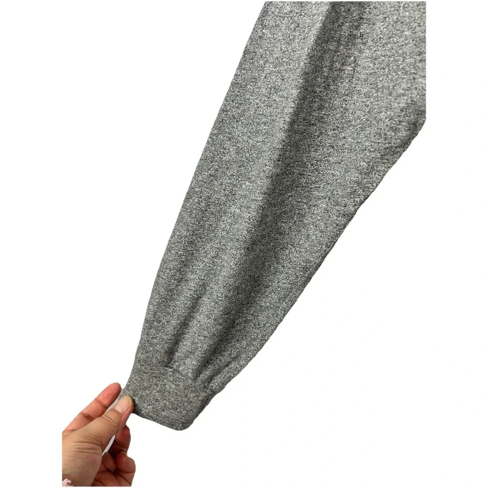 Polo Ralph Lauren Gray V-Neck Long Sleeve‎ Shirt Large Cotton Soft Quiet Luxury